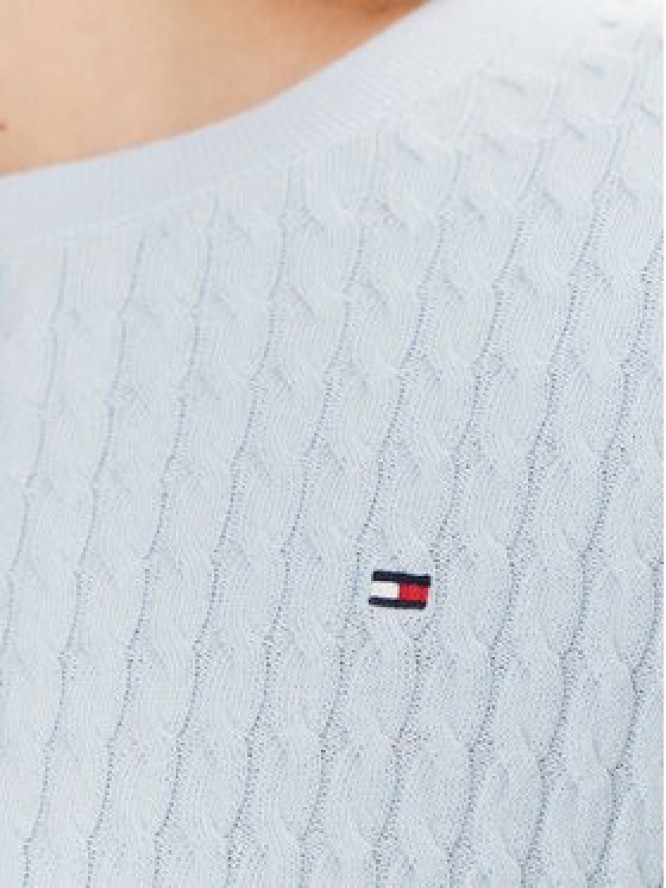 Tommy Hilfiger Sweter WW0WW44993 Błękitny Regular Fit