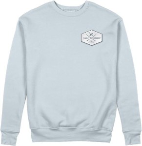 Bluza z naszywką – okrągły dekolt / dla dorosłych (niebieska)