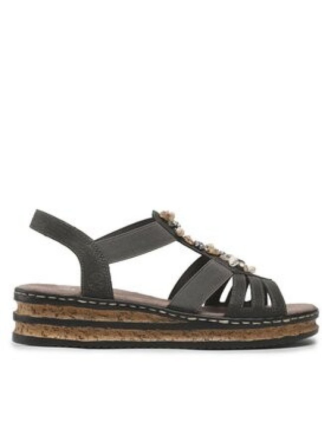 Rieker Sandały 62949-45 Szary