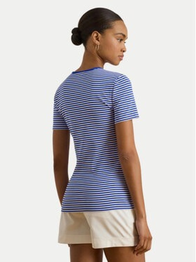 LAUREN RALPH LAUREN T-Shirt 200P03721004 Niebieski Slim Fit