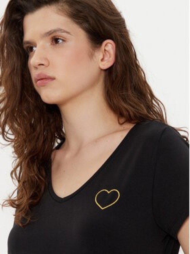 Pieces T-Shirt New Billy 17102921 Czarny Regular Fit