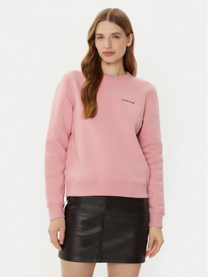 Guess Jeans Bluza W4YQ07 KC811 Fioletowy Regular Fit