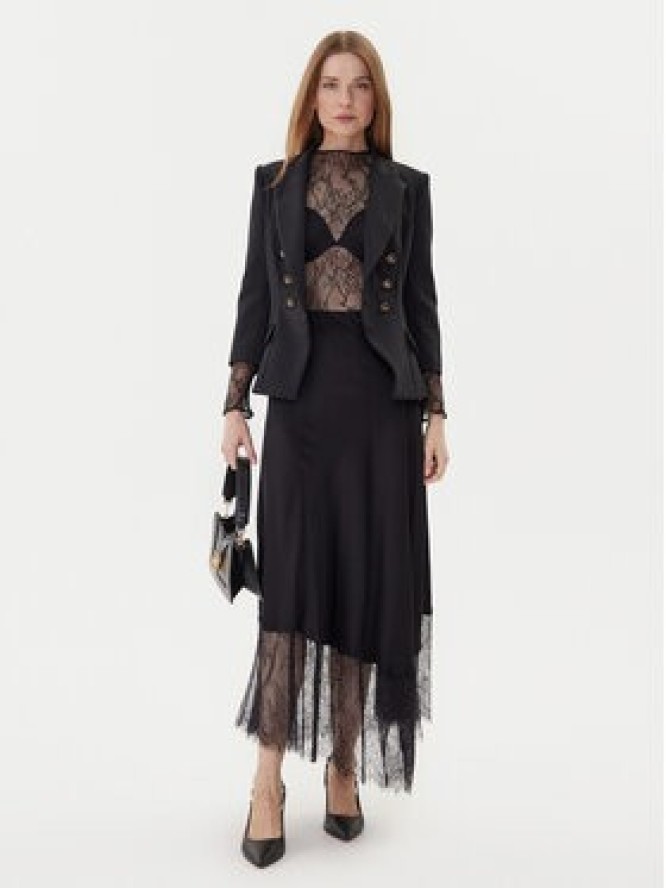 TWINSET Spódnica midi 252LL2TCC Czarny Regular Fit