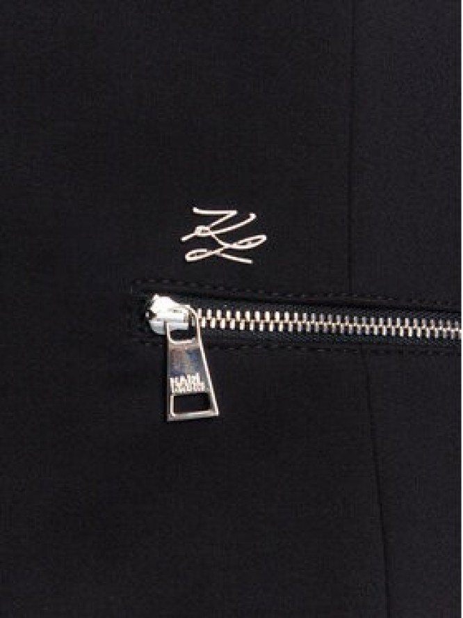 KARL LAGERFELD Marynarka A3W14040 Czarny Slim Fit