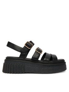 Clarks Sandały Evamar Strap 26185888 Czarny