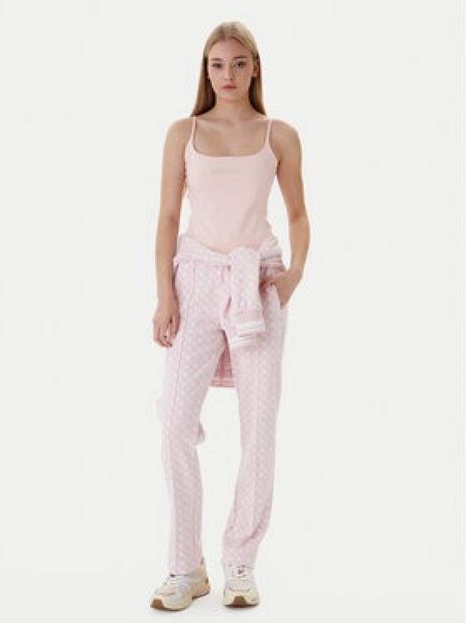 Guess Top V5GP22 J1314 Pomarańczowy Slim Fit