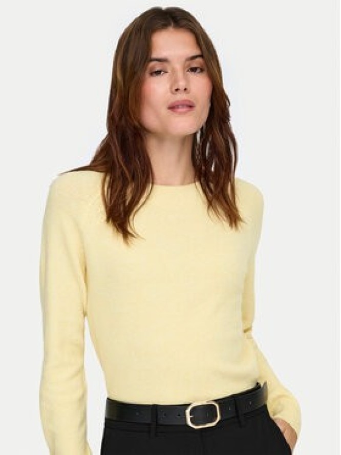 ONLY Sweter Rica 15204279 Żółty Regular Fit