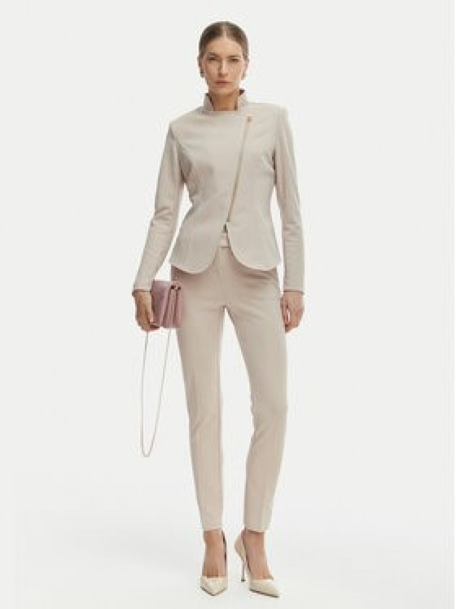 Rinascimento Marynarka CFC0127901003 Beżowy Slim Fit