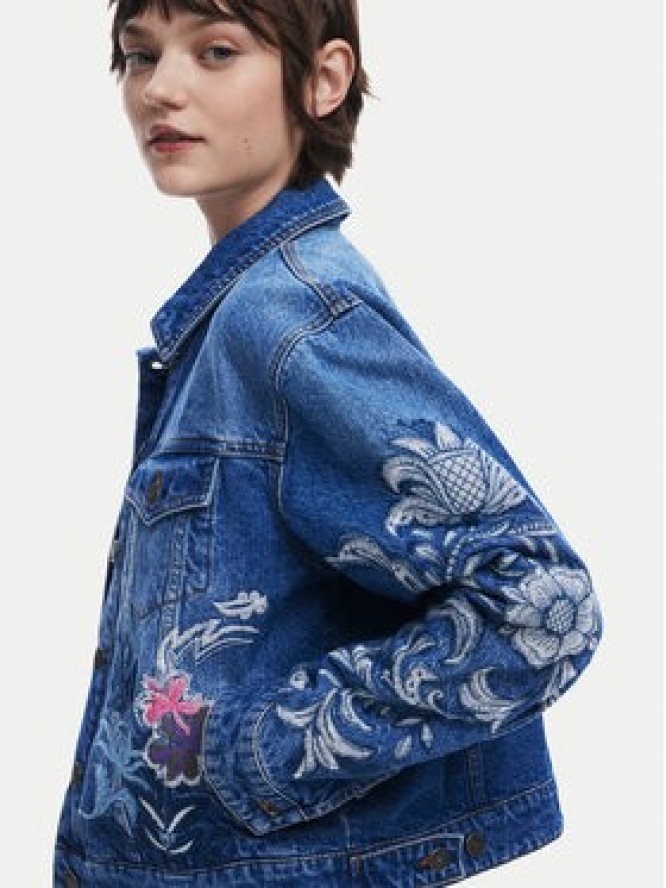 Desigual Kurtka jeansowa Misouri 25SWED55 Niebieski Regular Fit
