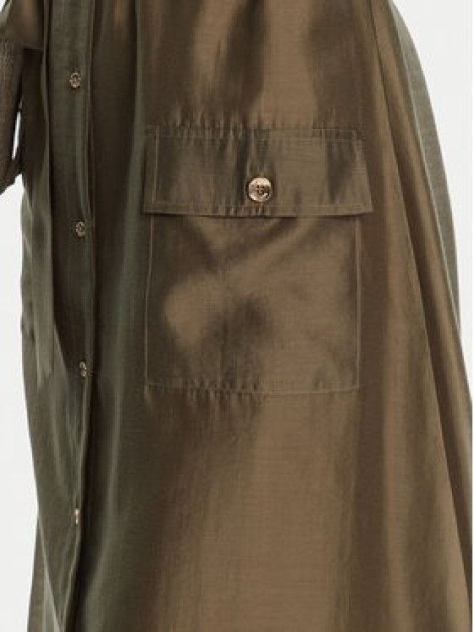 Fracomina Sukienka koszulowa FS25SD2007W78501 Zielony Regular Fit