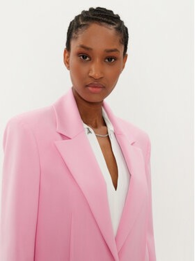 Patrizia Pepe Marynarka 8S0494 A106 Różowy Regular Fit