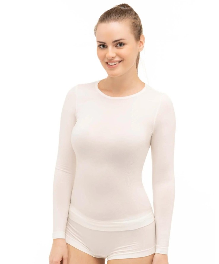 Koszulka damska z długim rękawem Brubeck COMFORT WOOL