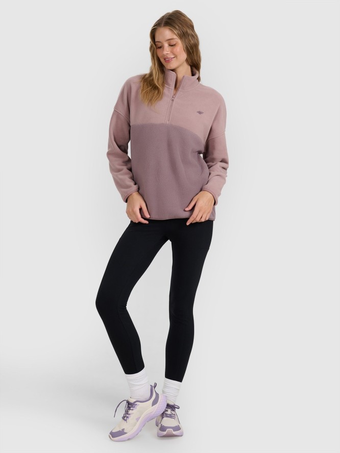 4F Polar ze stójką regular damski - beżowy XL