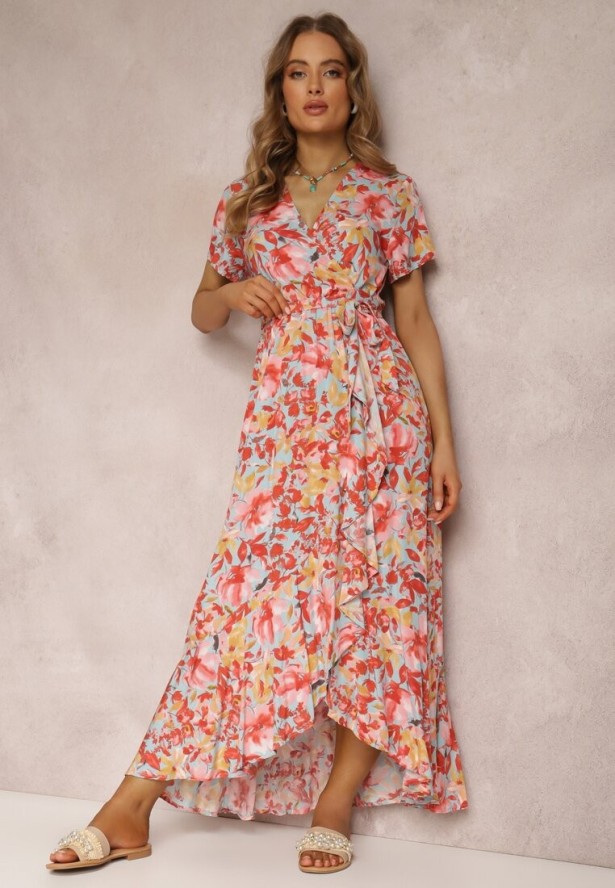 Czerwono-Niebieska Sukienka Nolwyn