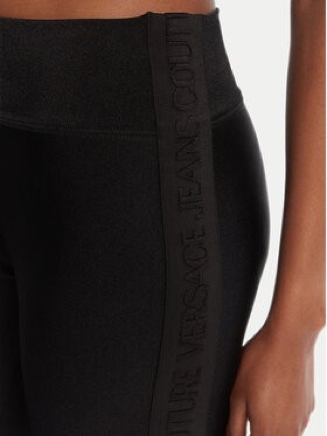 Versace Jeans Couture Legginsy 79HAC114 N0008 Czarny Slim Fit