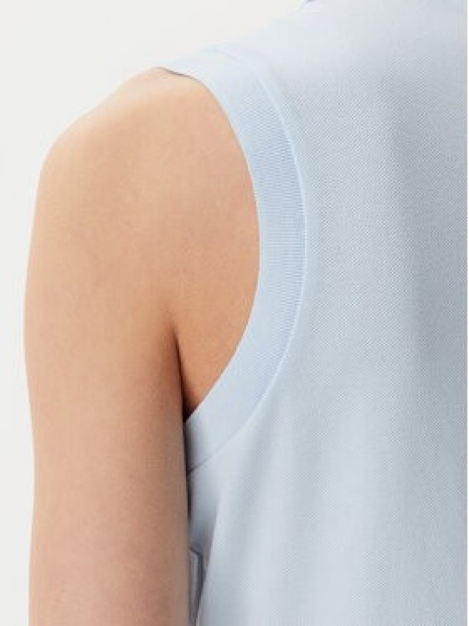 Lacoste Polo PF5445 Błękitny Slim Fit
