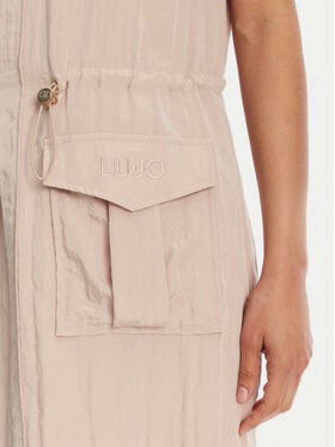 Liu Jo Sport Sukienka codzienna TA5128 T2921 Beżowy Regular Fit