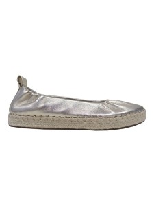 Högl Skórzane espadryle w kolorze srebrnym rozmiar: 35