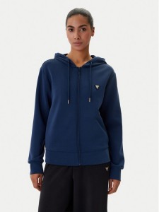 Guess Bluza V4YQ06 KCAY2 Granatowy Regular Fit
