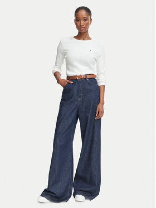Tommy Hilfiger Bluzka Cody WW0WW53689 Biały Slim Fit