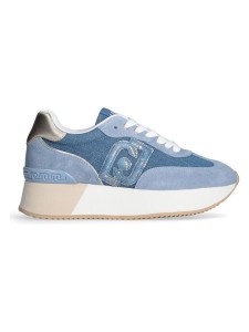 Liu Jo Skórzane sneakersy w kolorze błękitno-niebieskim rozmiar: 37
