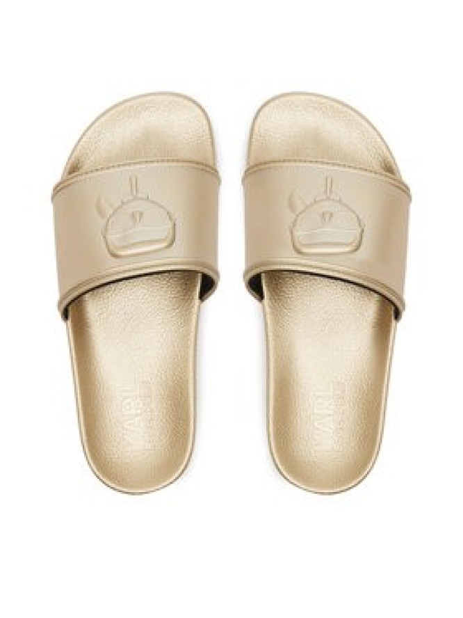 KARL LAGERFELD Klapki Kondo 2.0 KL80919M Złoty