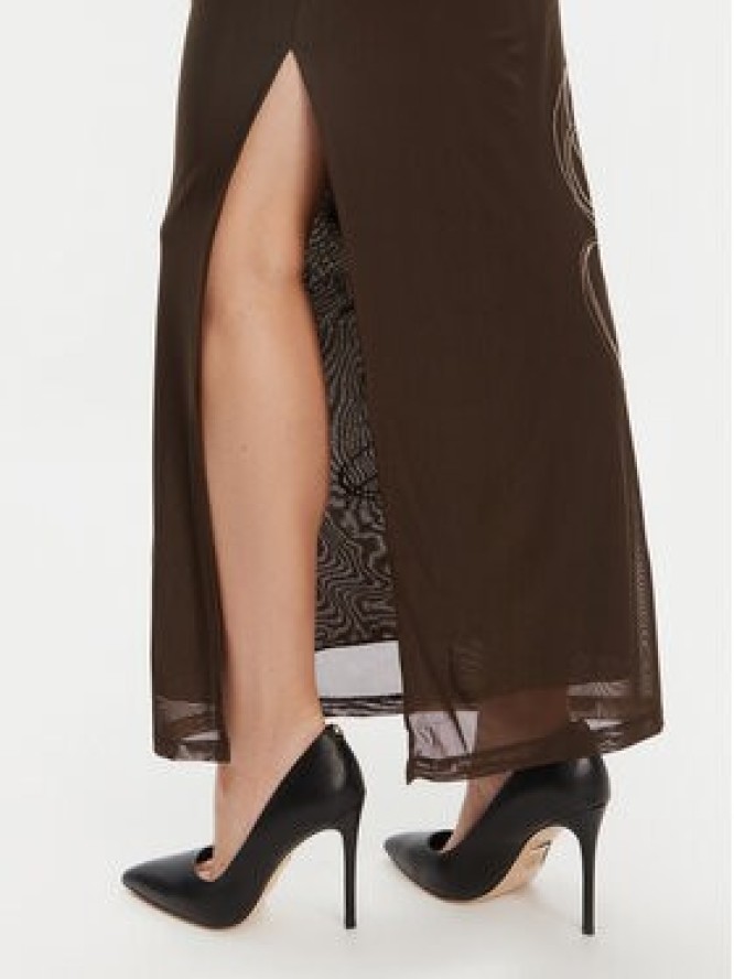 Guess Sukienka codzienna W5YK19 KCZC2 Brązowy Regular Fit