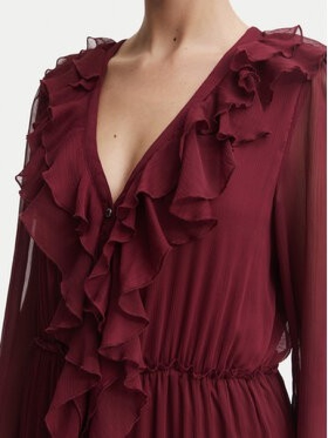Morgan Sukienka codzienna 261-ROMANCE Bordowy Regular Fit