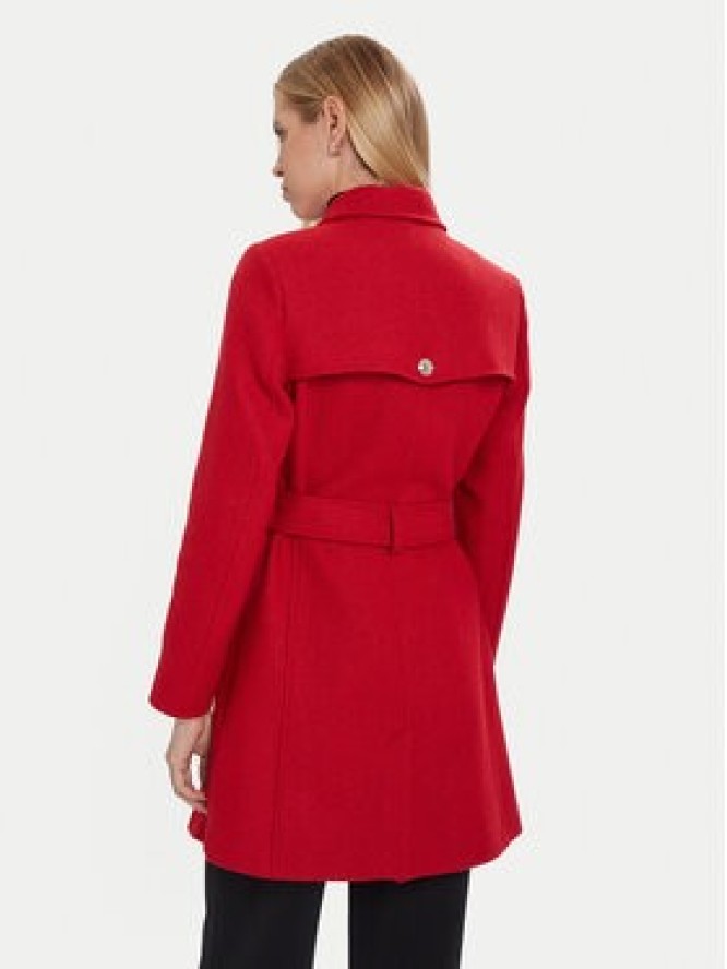Morgan Płaszcz wełniany 242-GEVA Czerwony Regular Fit