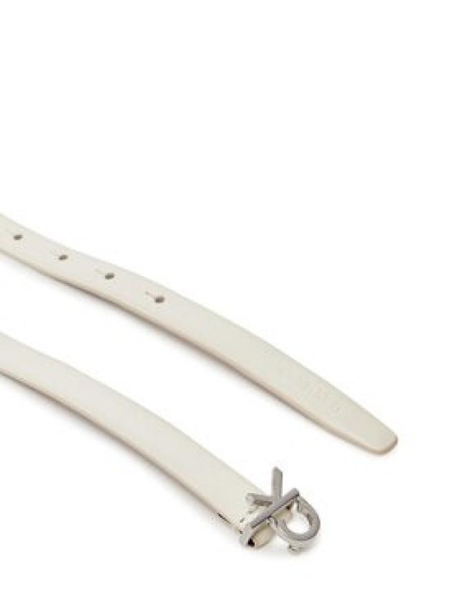 Calvin Klein Pasek Damski Ck Buckle Skinny Belt 1.5 K60K612932 Biały