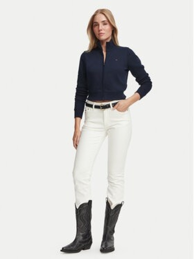 Tommy Jeans Bluza Flag DW0DW23535 Granatowy Slim Fit