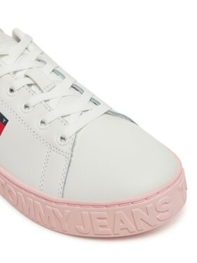 Tommy Jeans Sneakersy Tjw Logo Outsole Sneaker Ess EN0EN02703 Biały