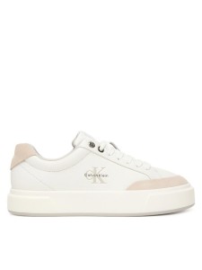Calvin Klein Sneakersy Basket Cupsole Laceup Lth Mix YW0YW02023 Biały