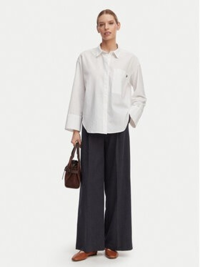 Tommy Hilfiger Koszula UW0UW06428 Biały Oversize