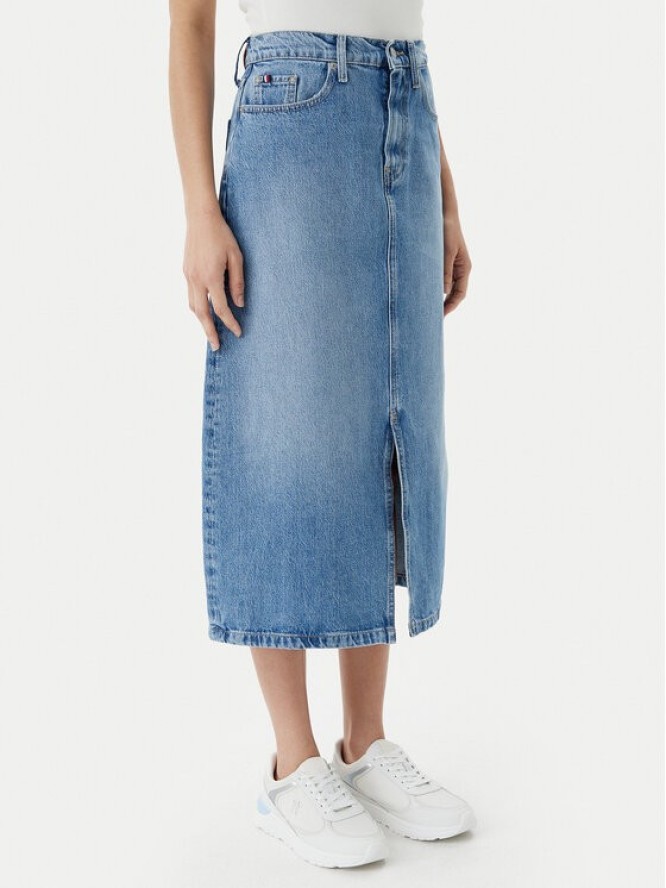 Tommy Hilfiger Spódnica jeansowa WW0WW45501 Niebieski Regular Fit