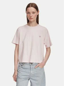 Guess Jeans T-Shirt W4YI05 K8HM0 Różowy jasny Boxy Fit