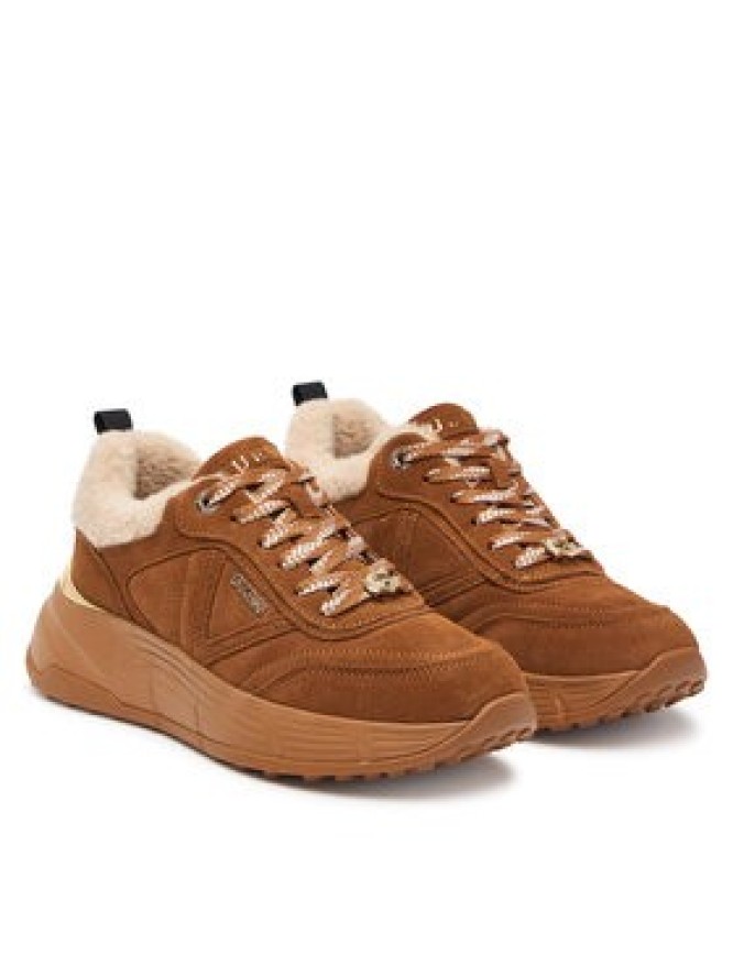 Guess Sneakersy FLFFA2 LEA12 Brązowy