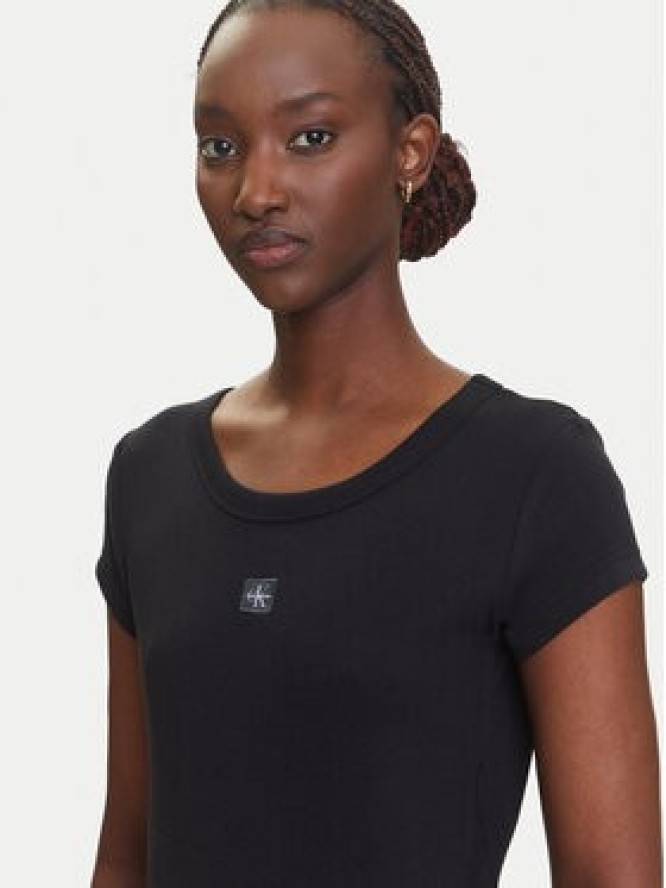 Calvin Klein Jeans T-Shirt LV047C200G Czarny Slim Fit