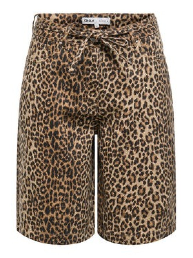 ONLY Szorty jeansowe Naomi 15351037 Brązowy Regular Fit