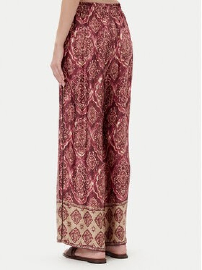 ViCOLO Spodnie materiałowe TD0666 Bordowy Relaxed Fit