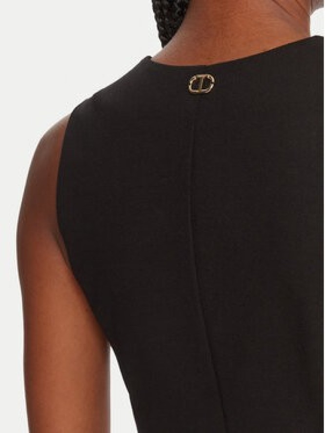 TWINSET Sukienka koktajlowa 252TP2606 Czarny Slim Fit