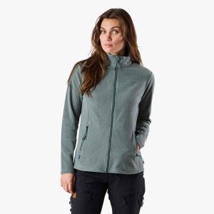 Bluza Polarowa Rozpinana Wędrówki Kobieta Lofoten Elastyczny W Cztery Strony