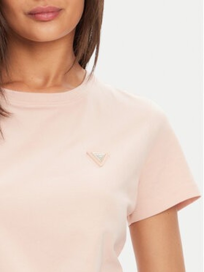 Guess T-Shirt V4YI09 J1314 Różowy Regular Fit