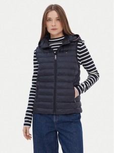 Tommy Hilfiger Bezrękawnik Global Stripe WW0WW42051 Granatowy Regular Fit