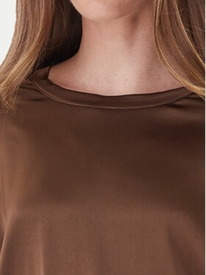 ViCOLO Bluzka TF0244 Brązowy Regular Fit