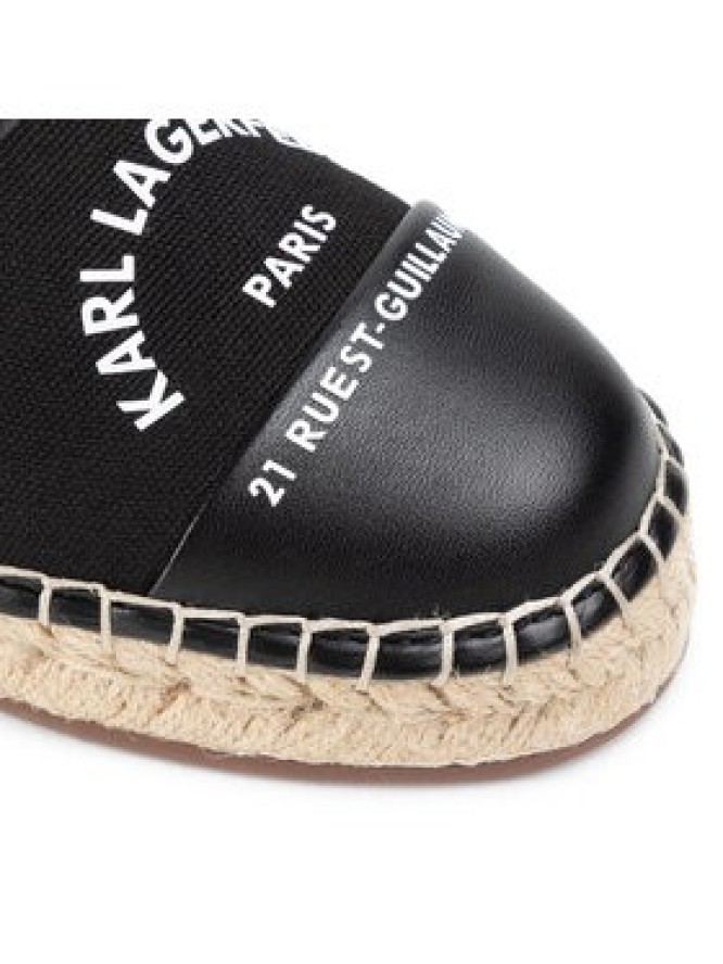 KARL LAGERFELD Espadryle KL80108 Czarny