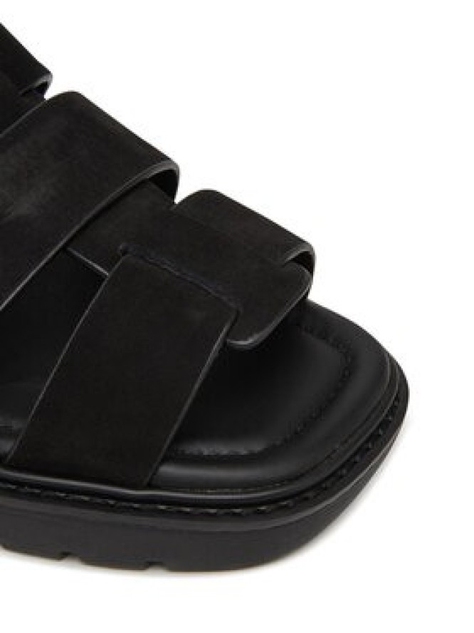 Calvin Klein Jeans Sandały Fisherman Hw Sandal Lth YW0YW01962 Czarny