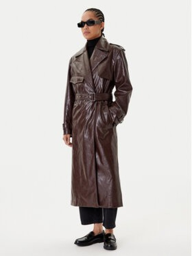 HUGO Płaszcz przejściowy Malitte-1 50542286 Brązowy Relaxed Fit