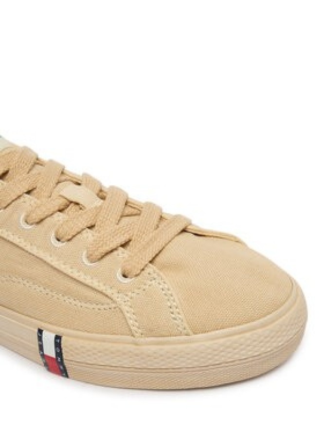Tommy Jeans Tenisówki Archive Vulc Y2K Washed Canvas EN0EN02957 Beżowy