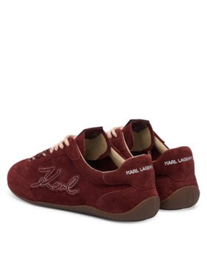 KARL LAGERFELD Sneakersy KL66122 Bordowy
